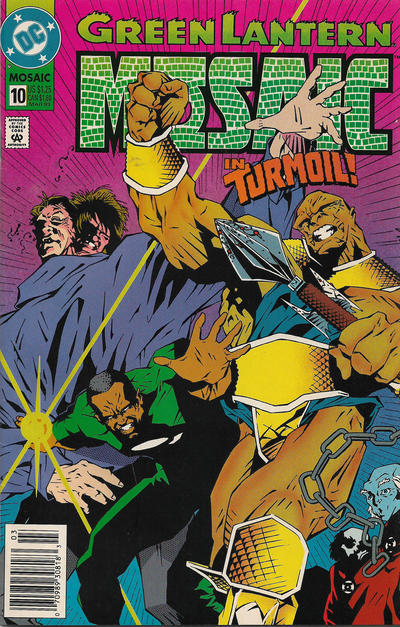 Cover for Green Lantern: Mosaic (DC, 1992 series) #10 [Newsstand]