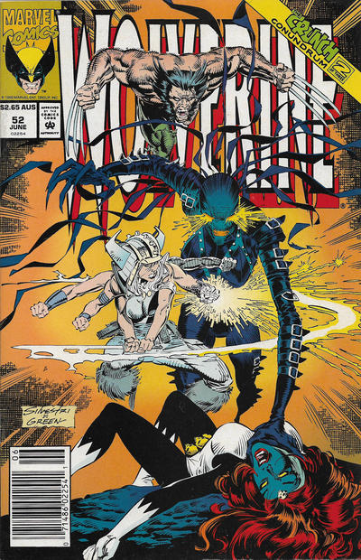 Cover for Wolverine (Marvel, 1988 series) #52 [Australian]
