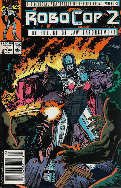 Cover for RoboCop 2 (Marvel, 1990 series) #1 [Newsstand]
