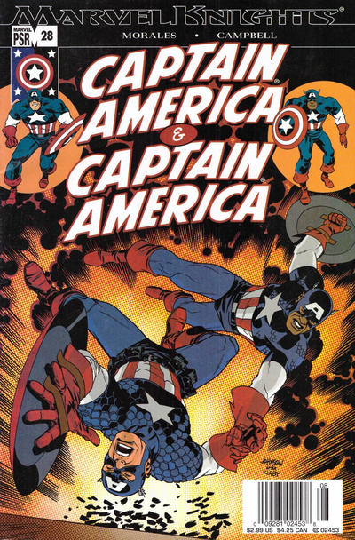 Cover for Captain America (Marvel, 2002 series) #28 [Newsstand]