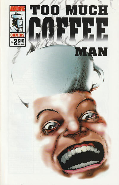Cover for Too Much Coffee Man (Adhesive Comics, 1993 series) #2 [Fourth Printing]