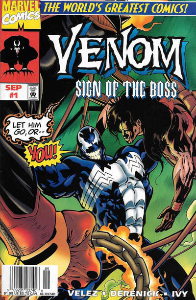 Cover for Venom: Sign of the Boss (Marvel, 1997 series) #1 [Newsstand]