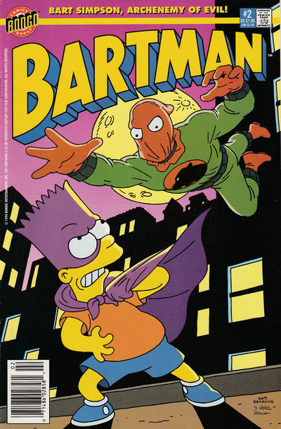Cover for Bartman (Bongo, 1993 series) #2 [Newsstand]