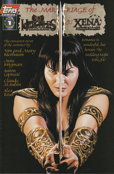 Cover for The Marriage of Hercules and Xena (Topps, 1998 series) #1 [Gold Edition]