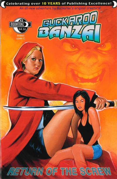 Cover for Buckaroo Banzai: Return of the Screw (Moonstone, 2006 series) #3 [Cover C - David Nestler Cover]