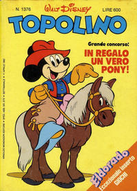 Cover Thumbnail for Topolino (Mondadori, 1949 series) #1376
