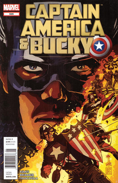 Cover for Captain America and Bucky (Marvel, 2011 series) #625 [Newsstand]