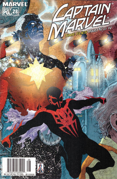 Cover for Captain Marvel (Marvel, 2000 series) #28 [Newsstand]