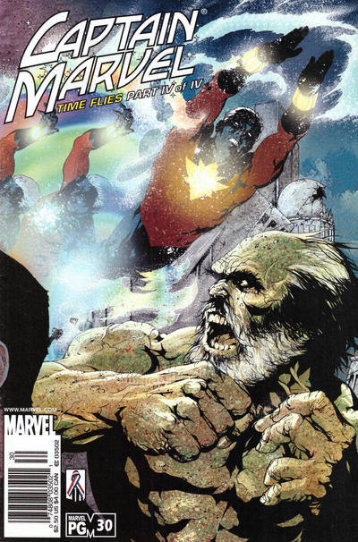 Cover for Captain Marvel (Marvel, 2000 series) #30 [Newsstand]