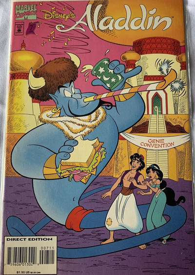Cover for Disney's Aladdin (Marvel, 1994 series) #7 [Direct Edition]