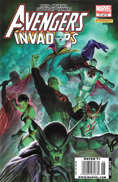 Cover for Avengers/Invaders (Marvel, 2008 series) #11 [Newsstand]