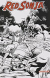 Cover for Red Sonja (Dynamite Entertainment, 2019 series) #18 [Black and White FOC Cover Roberto Castro]