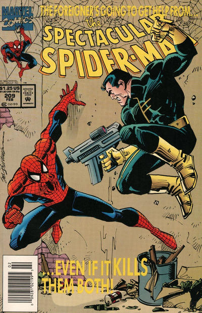 Cover for The Spectacular Spider-Man (Marvel, 1976 series) #209 [Newsstand]