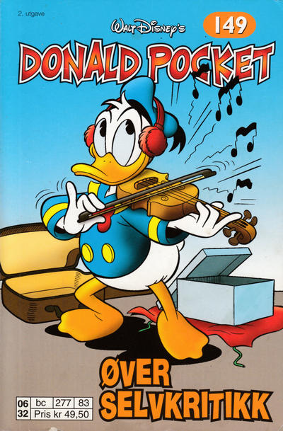 Cover for Donald Pocket (Hjemmet / Egmont, 1968 series) #149 - Donald Duck øver selvkritikk [2. utgave bc 277 83]