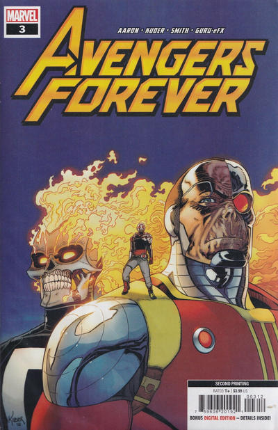 Cover for Avengers Forever (Marvel, 2022 series) #3 [Second Printing - Aaron Kuder]