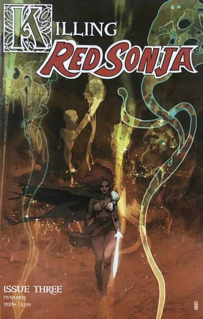 Cover for Killing Red Sonja (Dynamite Entertainment, 2020 series) #3 [Cover A Christian Ward]