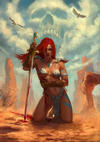 Cover for Killing Red Sonja (Dynamite Entertainment, 2020 series) #1 [Comic Mint Retailer Exclusive Cover Aaron Bartling]