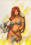 Cover Thumbnail for Killing Red Sonja (2020 series) #1 [Comics Elite Exclusive Cover Ryan Kincaid White Background]