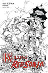 Cover Thumbnail for Killing Red Sonja (2020 series) #2 [Black and White Cover Roberto Castro]