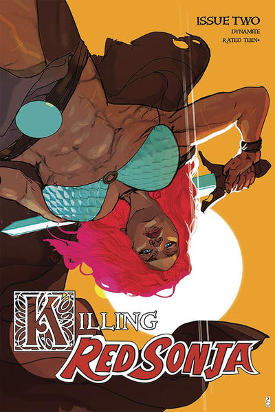 Cover for Killing Red Sonja (Dynamite Entertainment, 2020 series) #2 [Yellow Cover Christian Ward]