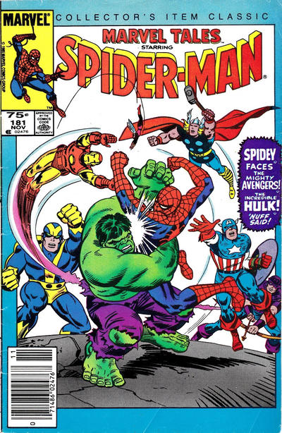Cover for Marvel Tales (Marvel, 1966 series) #181 [Canadian]