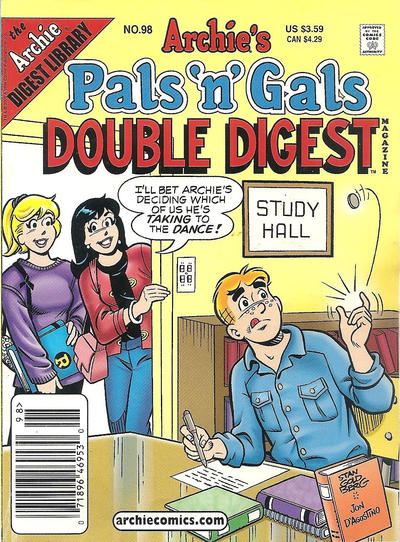Cover for Archie's Pals 'n' Gals Double Digest Magazine (Archie, 1992 series) #98 [Newsstand]