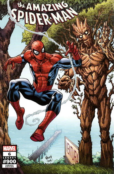 Cover for The Amazing Spider-Man (Marvel, 2022 series) #6 (900) [Variant Edition - Arsenal Comics & Games Exclusive - Todd Nauck Cover]
