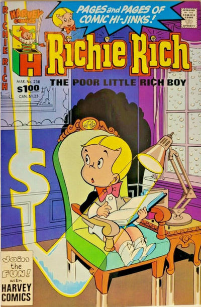 Cover for Richie Rich (Harvey, 1960 series) #238 [Direct]