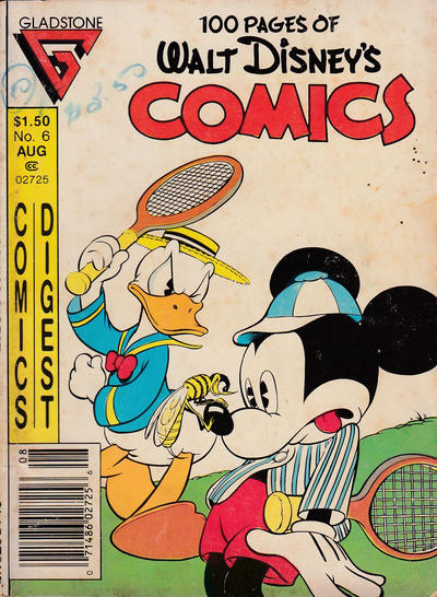Cover for Walt Disney's Comics Digest (Gladstone, 1986 series) #6 [newsstand]