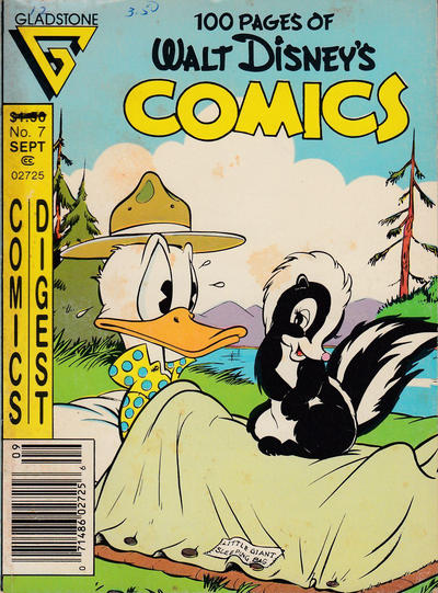 Cover for Walt Disney's Comics Digest (Gladstone, 1986 series) #7 [Newsstand]