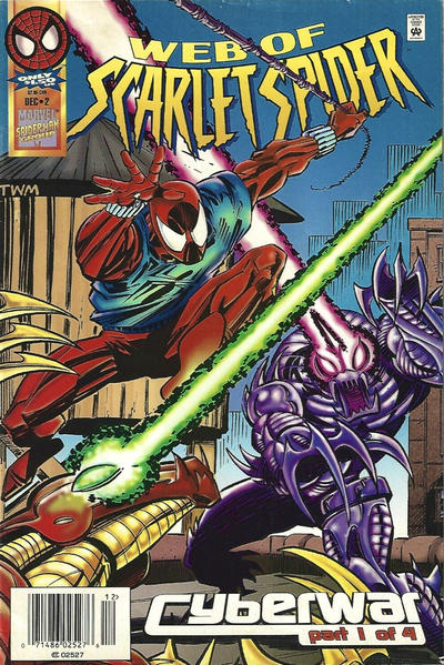 Cover for Web of Scarlet Spider (Marvel, 1995 series) #2 [Newsstand]