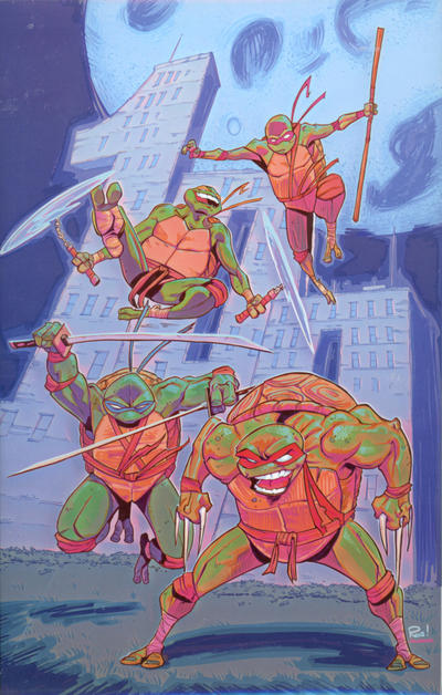 Cover for Teenage Mutant Ninja Turtles (IDW, 2011 series) #100 [Cover Alpha Comics exclusive virgin cover]