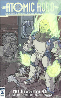 Cover Thumbnail for Atomic Robo: The Temple of Od (IDW, 2016 series) #2 [Regular Cover]