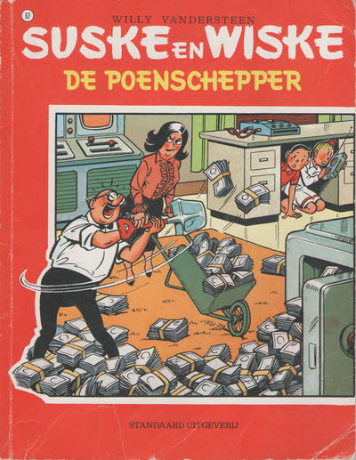 Cover for Suske en Wiske (Standaard Uitgeverij, 1967 series) #67 - De poenschepper [Druk 1977]