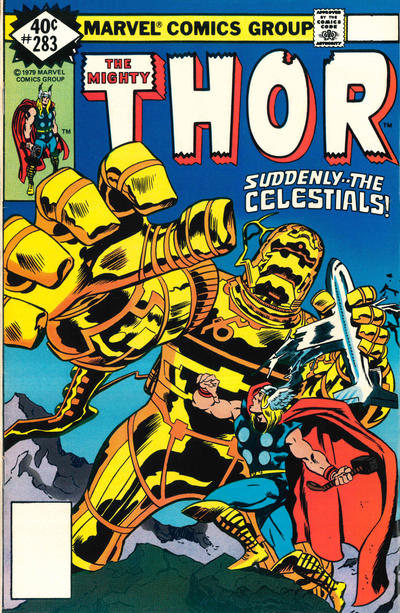 Cover for Thor (Marvel, 1966 series) #283 [Whitman]