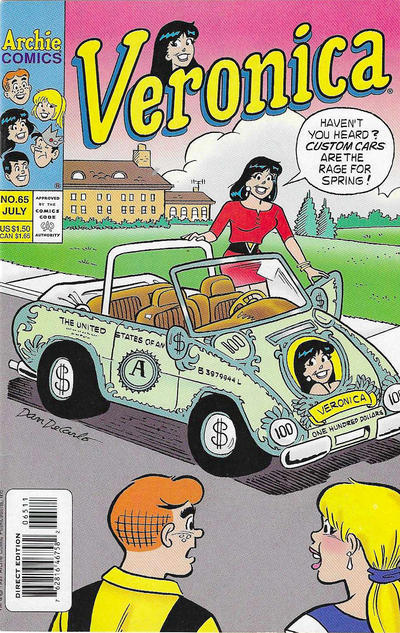 Cover for Veronica (Archie, 1989 series) #65 [Newsstand]