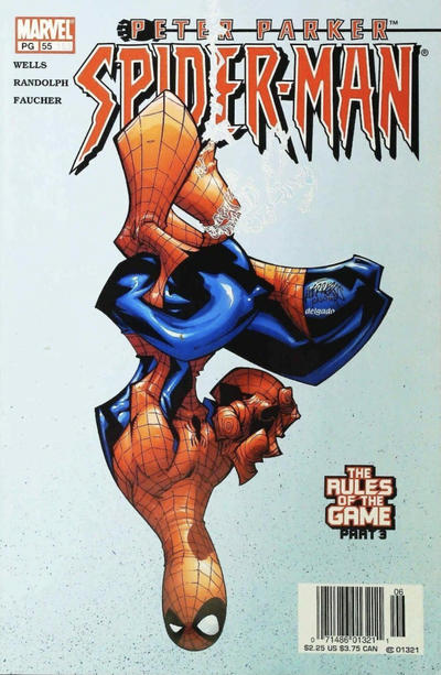 Cover for Peter Parker: Spider-Man (Marvel, 1999 series) #55 (153) [Newsstand]