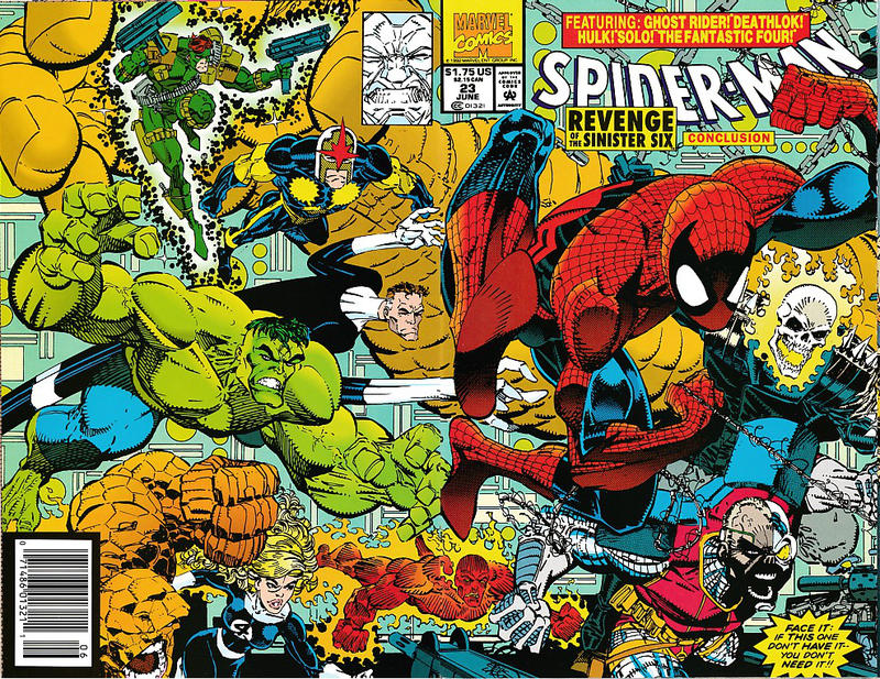Cover for Spider-Man (Marvel, 1990 series) #23 [Newsstand]