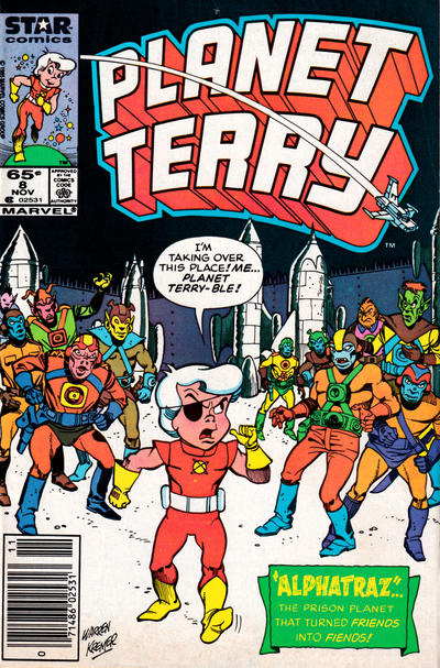 Cover for Planet Terry (Marvel, 1985 series) #8 [Newsstand]
