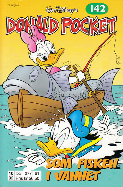 Cover for Donald Pocket (Hjemmet / Egmont, 1968 series) #142 - Som fisken i vannet [3. utgave bc 277 61]