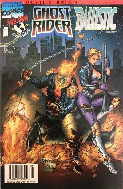 Cover for Ghost Rider / Ballistic (Marvel, 1997 series) #1 [Newsstand]