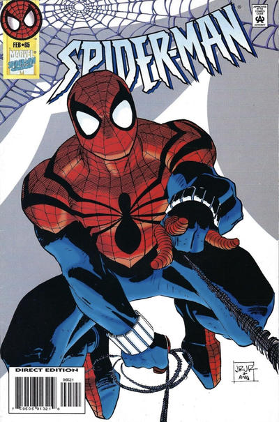 Cover for Spider-Man (Marvel, 1990 series) #65 [Direct Edition - John Romita Jr. Cover]