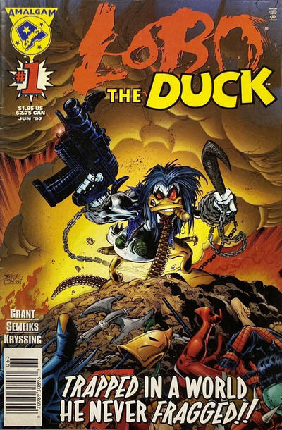 Cover for Lobo the Duck (DC, 1997 series) #1 [Newsstand]
