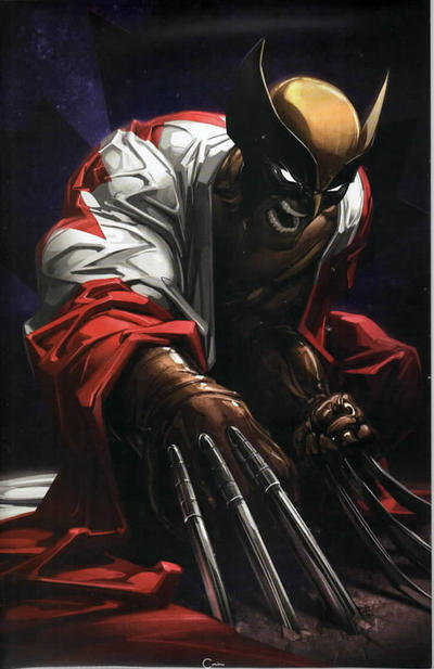 Cover for Wolverine (Marvel, 2020 series) #8 (350) [Clayton Crain Canadian Flag Virgin Variant]