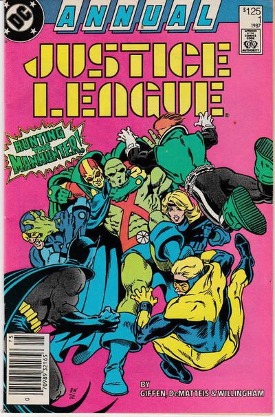 Cover for Justice League Annual (DC, 1987 series) #1 [Newsstand]
