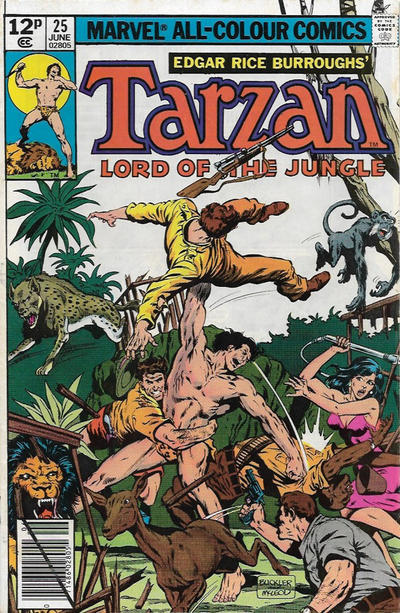 Cover for Tarzan (Marvel, 1977 series) #25 [British]
