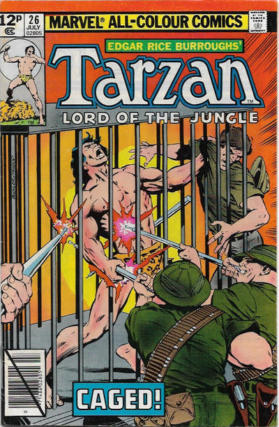 Cover for Tarzan (Marvel, 1977 series) #26 [British]