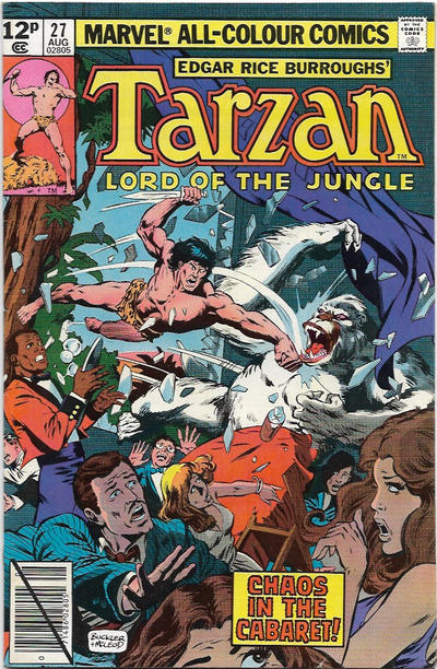 Cover for Tarzan (Marvel, 1977 series) #27 [British]