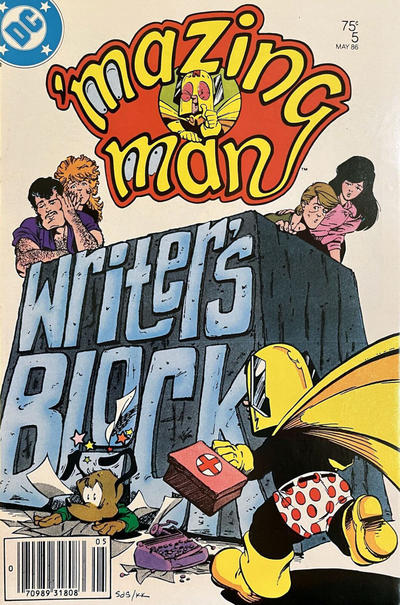 Cover for 'Mazing Man (DC, 1986 series) #5 [Newsstand]