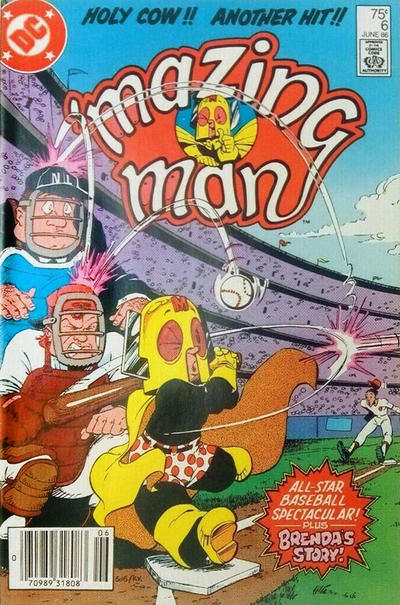 Cover for 'Mazing Man (DC, 1986 series) #6 [Newsstand]